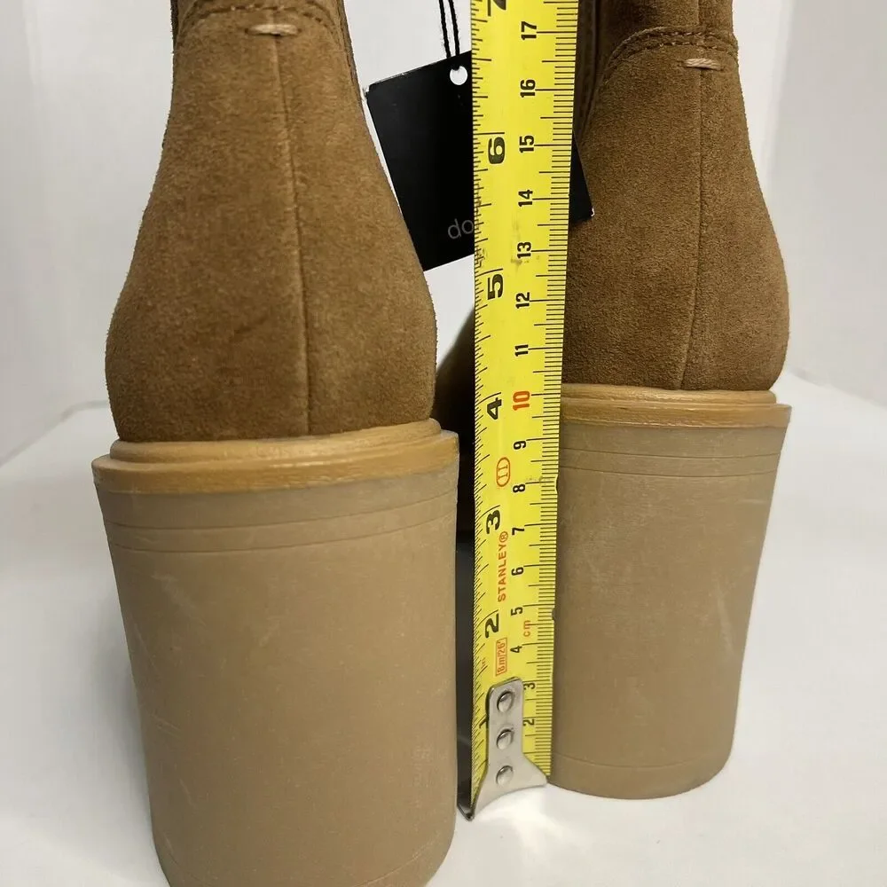dolce vita caster h20 waterproof Suede bootie Brown Size 10 NWOB